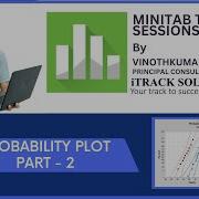 MINITAB Probability Plot Using Minitab Part 2