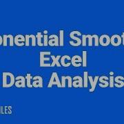 Exponential Smoothing Forecast Excel 2016 Data Analysis Toolpak