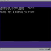 C64 Untitled Snake Game Alpha