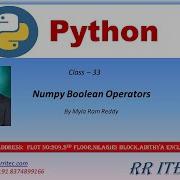 Numpy Boolean Operators
