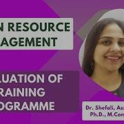Human Resource Management Full Course Part 21 Evaluation Of Training Effectiveness I BBA MBA
