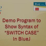 Switch Case Demo Program In BlueJ BlueJ JAVA ComputerProgramming Programming