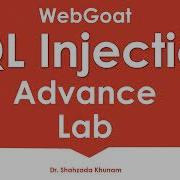 SQL Injection Advance Lab WebGoat