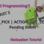 ACTION PICK ACTION GET CONTENT PENDING INTENT MALAYALAM TUTORIAL