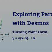 Exploring Parabolas With Desmos Year 10 Maths Turning Point Form Y A X H K