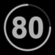 80 Second Countdown Timer With Clock Ticking Sound Finish Alarm Beep Timer Clock Countdown