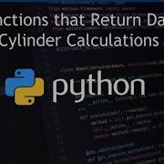 Python Function That Return Data Cylinder Calculations