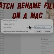Как массово переименовать файлы на Mac
