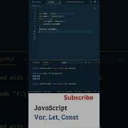 Javascript In Telugu Javascript Let Var Const Telugu Javascript Tutorial Telugu ReactJS Telugu