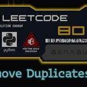 Remove Duplicates From Sorted Array II LeetCode 80 Python Algorithm Visualization
