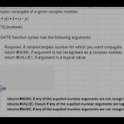 Imconjugate Function In Excel New