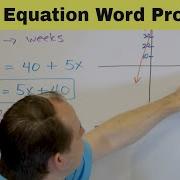 Solving Linear Equations Using Word Problems