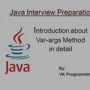 Java Var Args Method Introduction Part 1