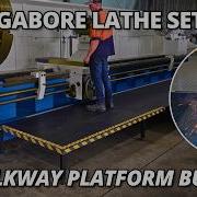 Building The Walkway Platform For Our MONSTER Lathe Megabore Lathe Setup