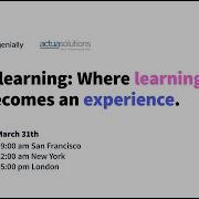 E Learning Where Learning Becomes An Experience