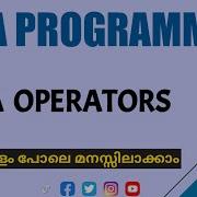 Java Operators Java Programming Malayalam Tutorial