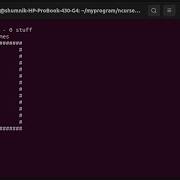 Первая игра на Си Ncurses вместо Conio