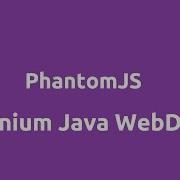 Phantomjs With Selenium Webdriver Java