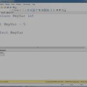 SQL Variables