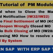 How To Close Notification Maintenance Order In SAP II How To Settle MO In SAP I Reopen Closed MO