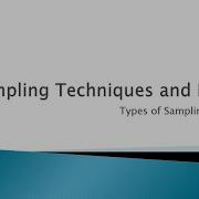 Sampling Techniques And Ethics Application