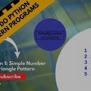 How To Create Simple Number Triangle Pattern Python Program