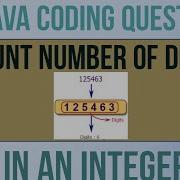 Count Number Of Digits In An Integer Count Number Of Digits In Java Java Program