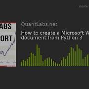 How To Create A Microsoft Word Document From Python 3
