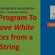 23 Java Program To Remove White Spaces From A String With Or Without In Build Function