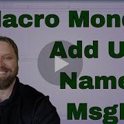 Macro Monday Add The Excel User Name To A Message Box