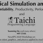 Differentiable Physical Simulation And AI NeurIPS 2020 DiffCVGP Workshop