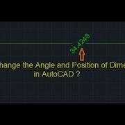 How To Rotate Dimension Text Or Change The Angle Change The Position In AutoCAD DIMTEDIT Command