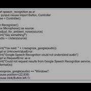 EE438 DSP O5 PC Mouse Pointer Motion Control Using Speech Recognition On Python