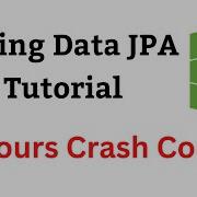 Spring Data JPA Tutorial Crash Course 2025