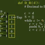 Roypaulmca Application Of Stack Decimal To Binary Conversion