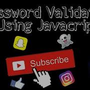 Password Validation In Javascript Using Alert Function Part 2