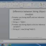 Core Java Concepts String Tutorial Part2