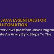 Java Program To Rotate An Array By K Steps To The Right