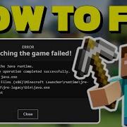 FIX Unable To Locate Java Runtime On Minecraft Error Launching Game Failed