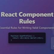 React Component Rules For Beginners Avoid Common Mistakes