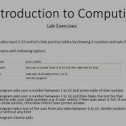 Introduction To Computing With Java Lab Exercise Tables App