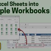How To Split Excel Sheets To Multiple Workbooks