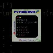 Python Quiz Day 10 What Is The Output Of The Following Code Python Python3 Shorts