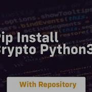 Pip Install Crypto Python3