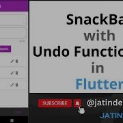 SnackBar With Undo Functionality In Flutter