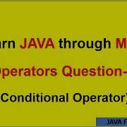 Java Conditional Operator With Example Program Core Java Tutorial For Beginners Java For You