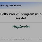 Video 6 First Program Hello World Program Using Http Servlet In Eclipse