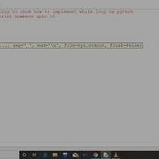 Python In 1 Minute While Loop