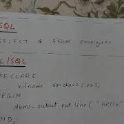 SQL VS PL SQL VS T Sql WITH EXAMPLES