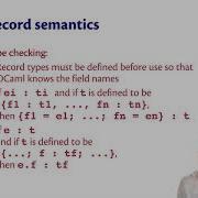 Record Syntax And Semantics OCaml Programming Chapter 3 Video 5